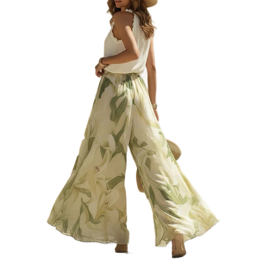 Women's Waist-Cinching Ruffle-Trimmed Elegant Dress