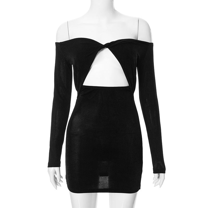 Chic Off-Shoulder Slim Mini Dress