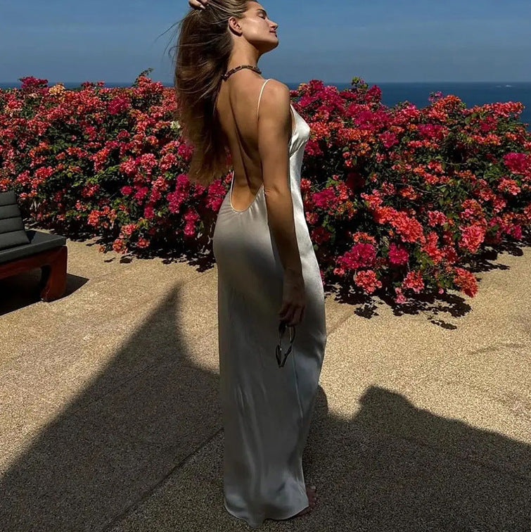 Sleek Off-Shoulder Bodycon Maxi Dress